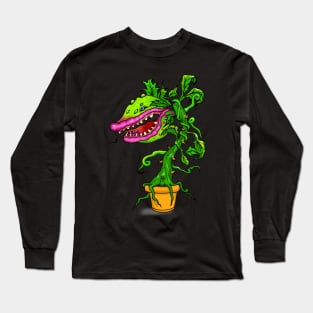 2 side Man Eating Plant Long Sleeve T-Shirt